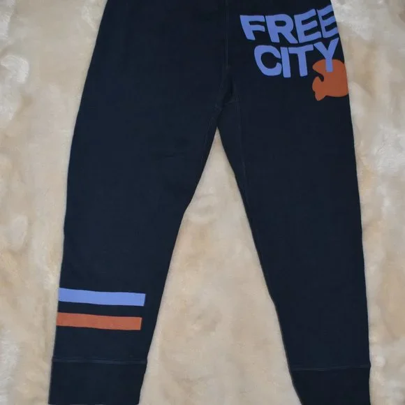 Freecity Black Joggers with Blue and Orange Accents - Picture 4 of 4